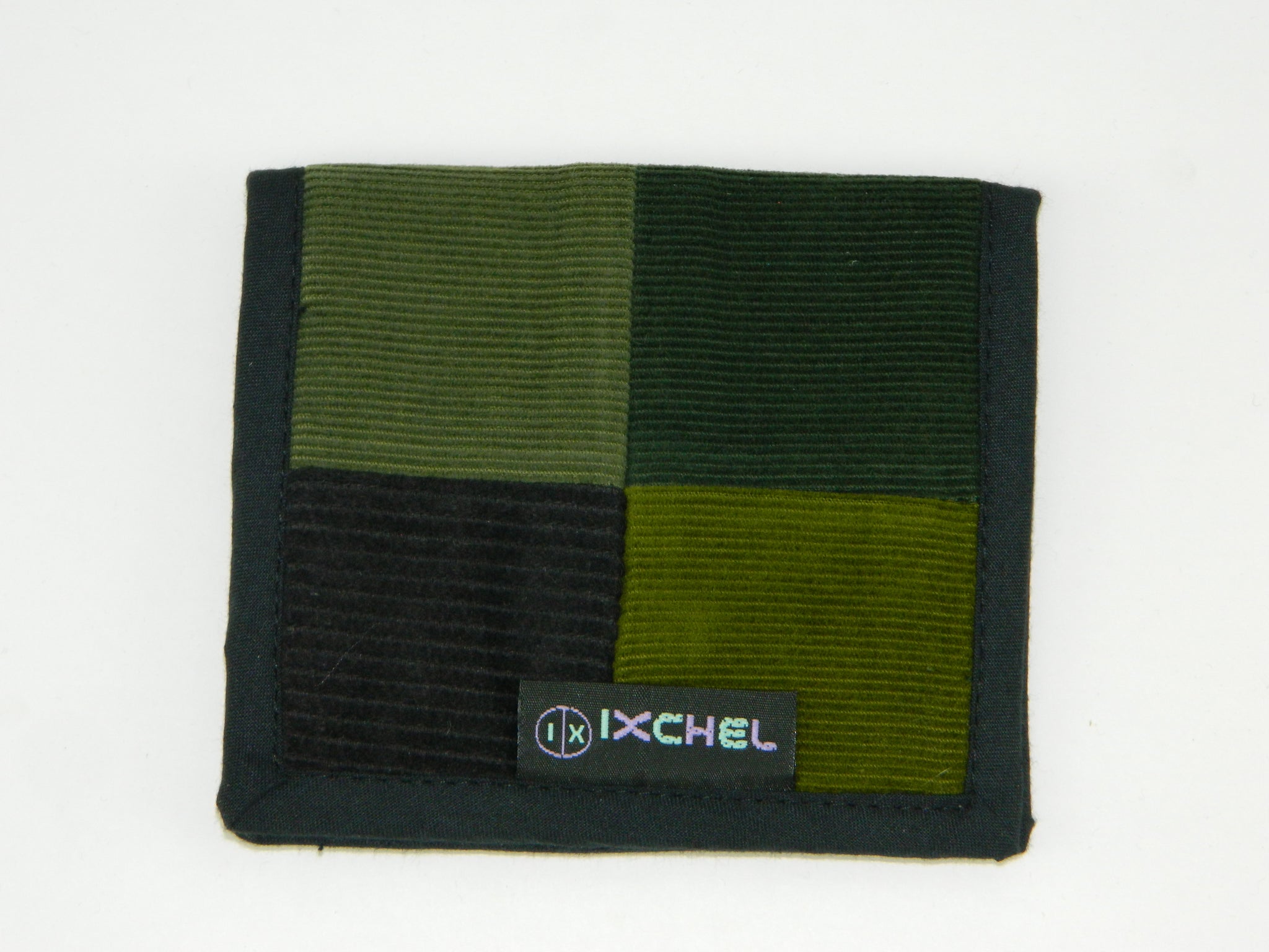 2-Fold Patchwork Corduroy Wallet