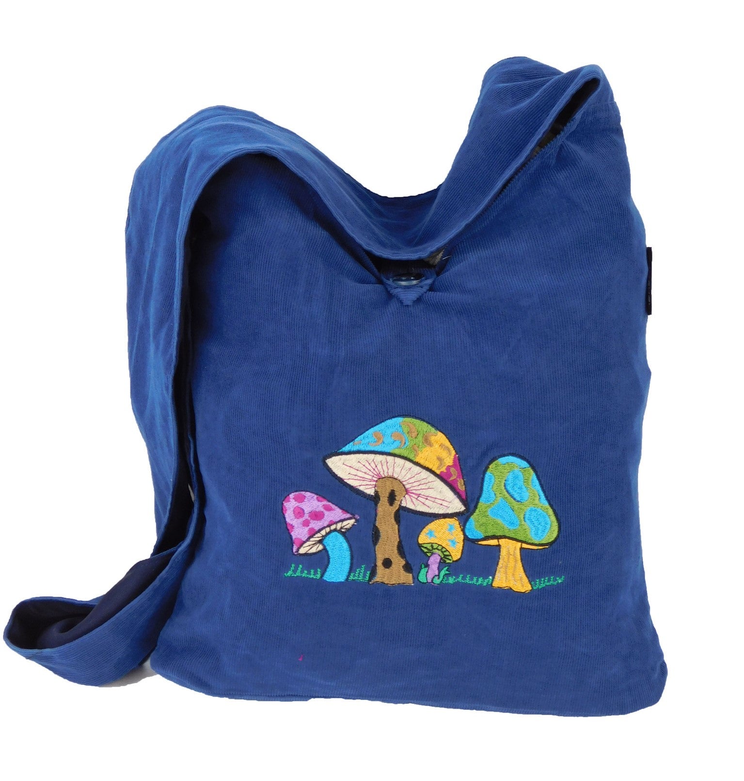 Erica bag in corduroy with mushroom embroidery