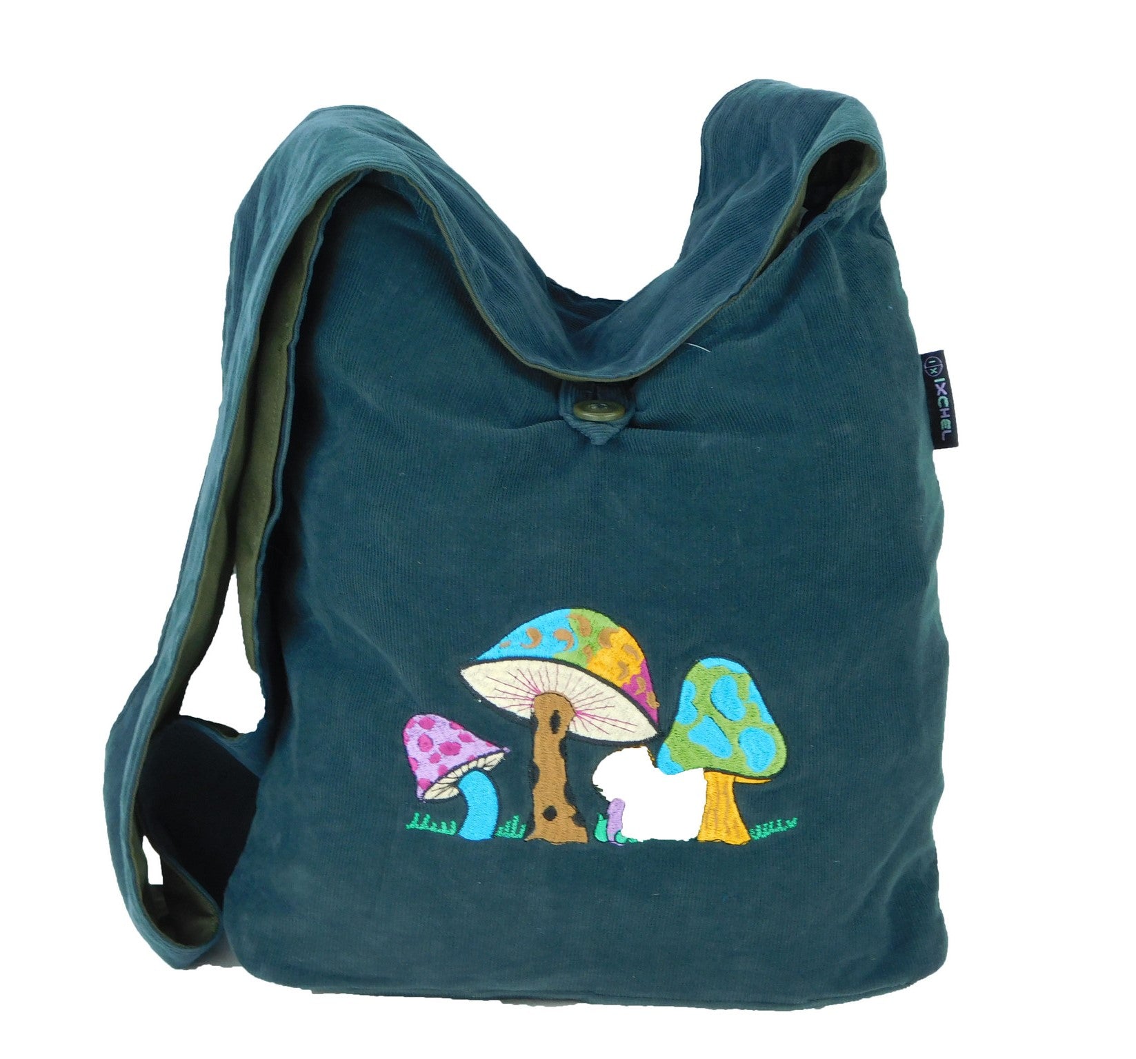 Erica bag in corduroy with mushroom embroidery