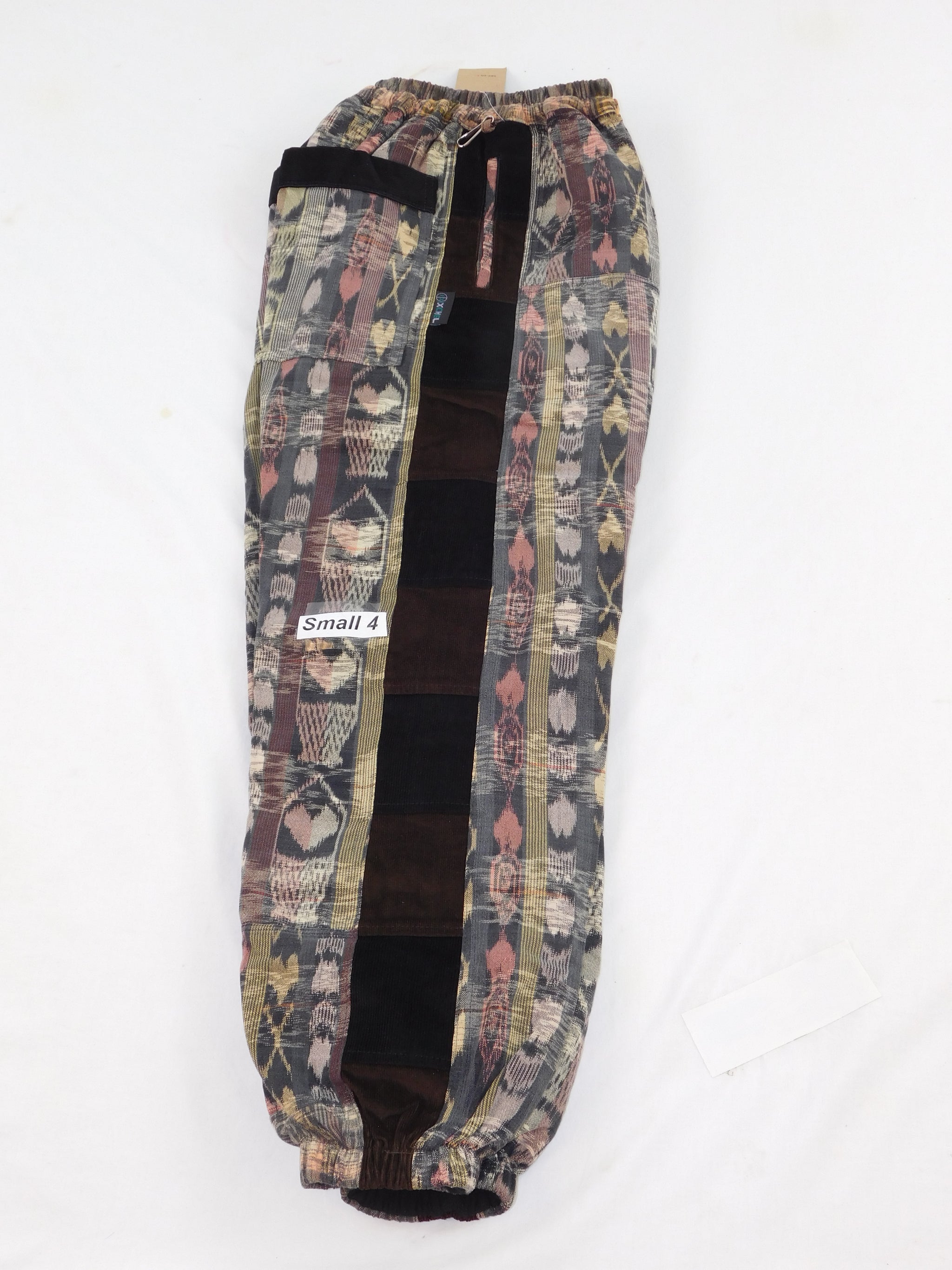 Hand Woven Patchwork Snowboard Pants with Fleece Lining