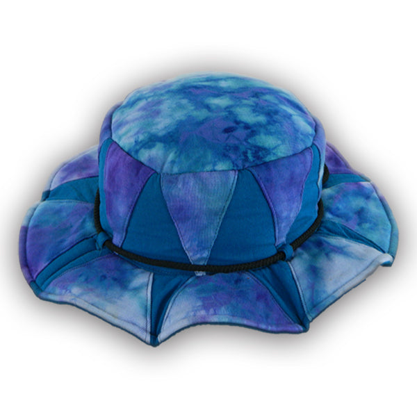Floppy hat in tie-dyed Ixchel, Handmade Apparel