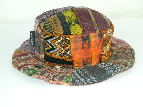 Patchwork hat in hand made fabric - Ixchel, Inc. - Handmade
