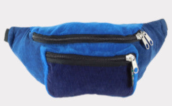 Extra large 3 pocket waist pack in corduroy