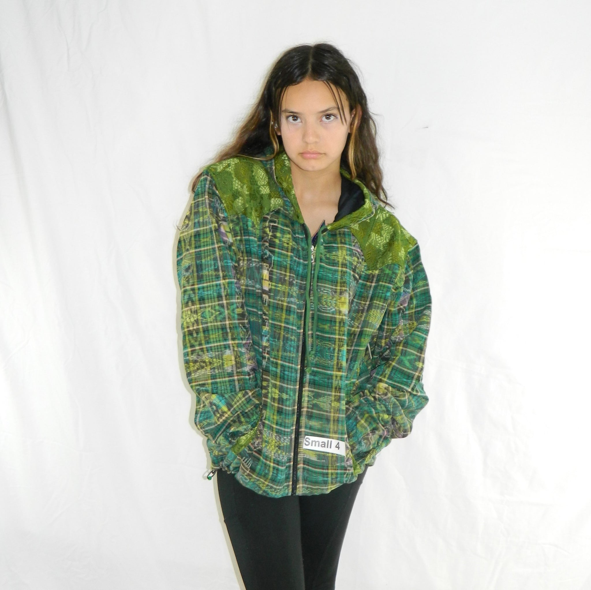 Hand-Woven Hooded Jacket with Hand-Brocaded Accents - Ixchel