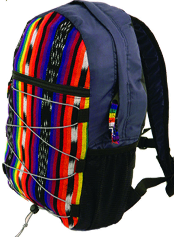 Hand-Woven Ikat Backpack (Medium)